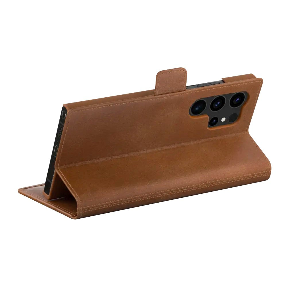 Samsung Galaxy S24 Ultra dbramante1928 Copenhagen Slim Ægte Læder Cover m. Pung - Tan
