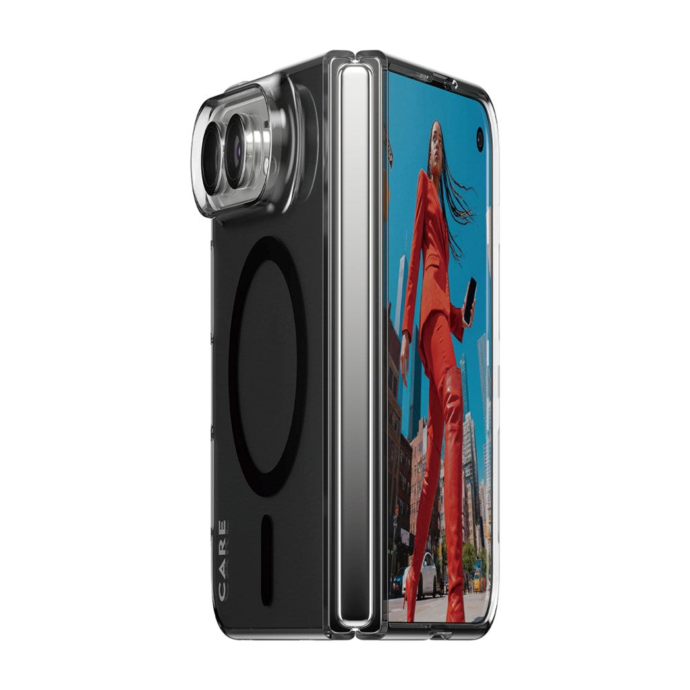 iPhone Duo CARE by PanzerGlass FLAGSHIP Signature Case  - MagSafe Kompatibel - Smokey Black