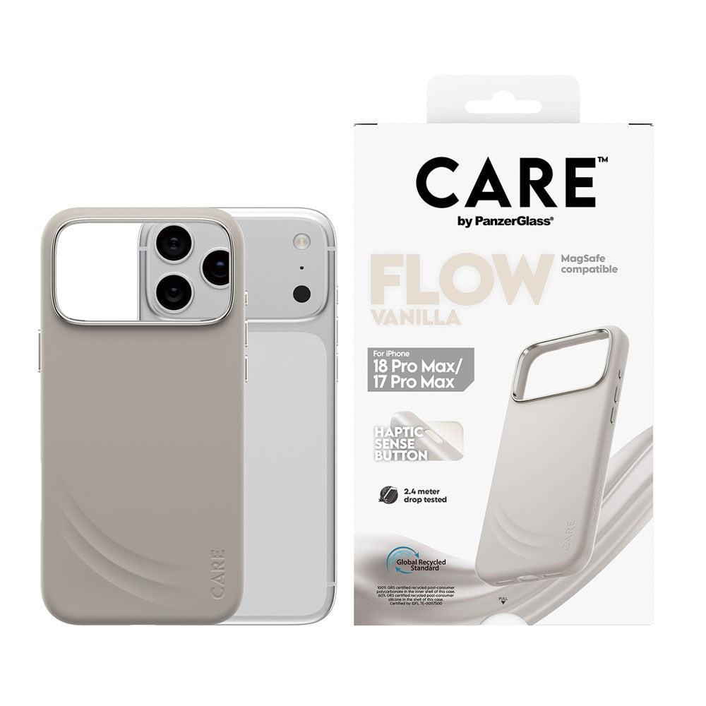 iPhone 18 Pro Max  / 17 Pro Max / 17 Pro Max CARE by PanzerGlass Feature Flow Case - MagSafe Kompatibel - Vanilla