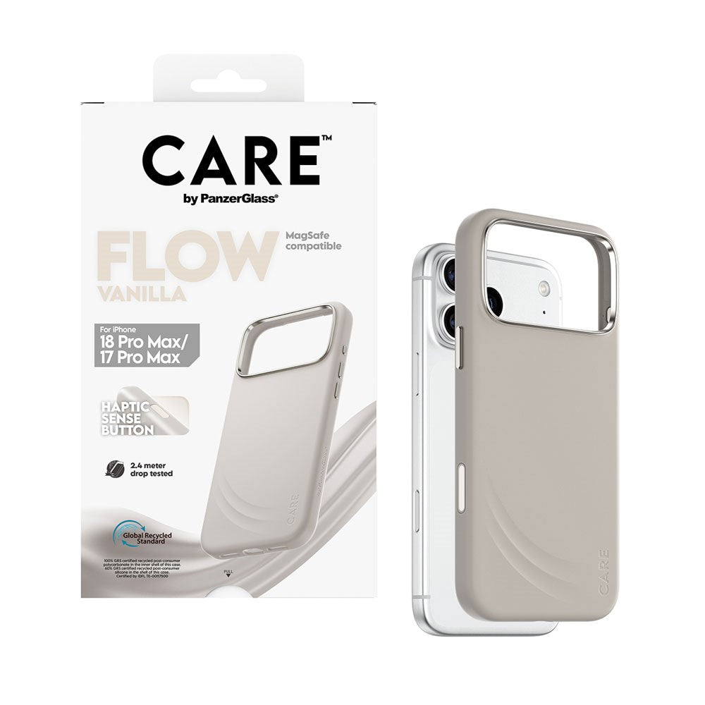 iPhone 18 Pro Max  / 17 Pro Max / 17 Pro Max CARE by PanzerGlass Feature Flow Case - MagSafe Kompatibel - Vanilla