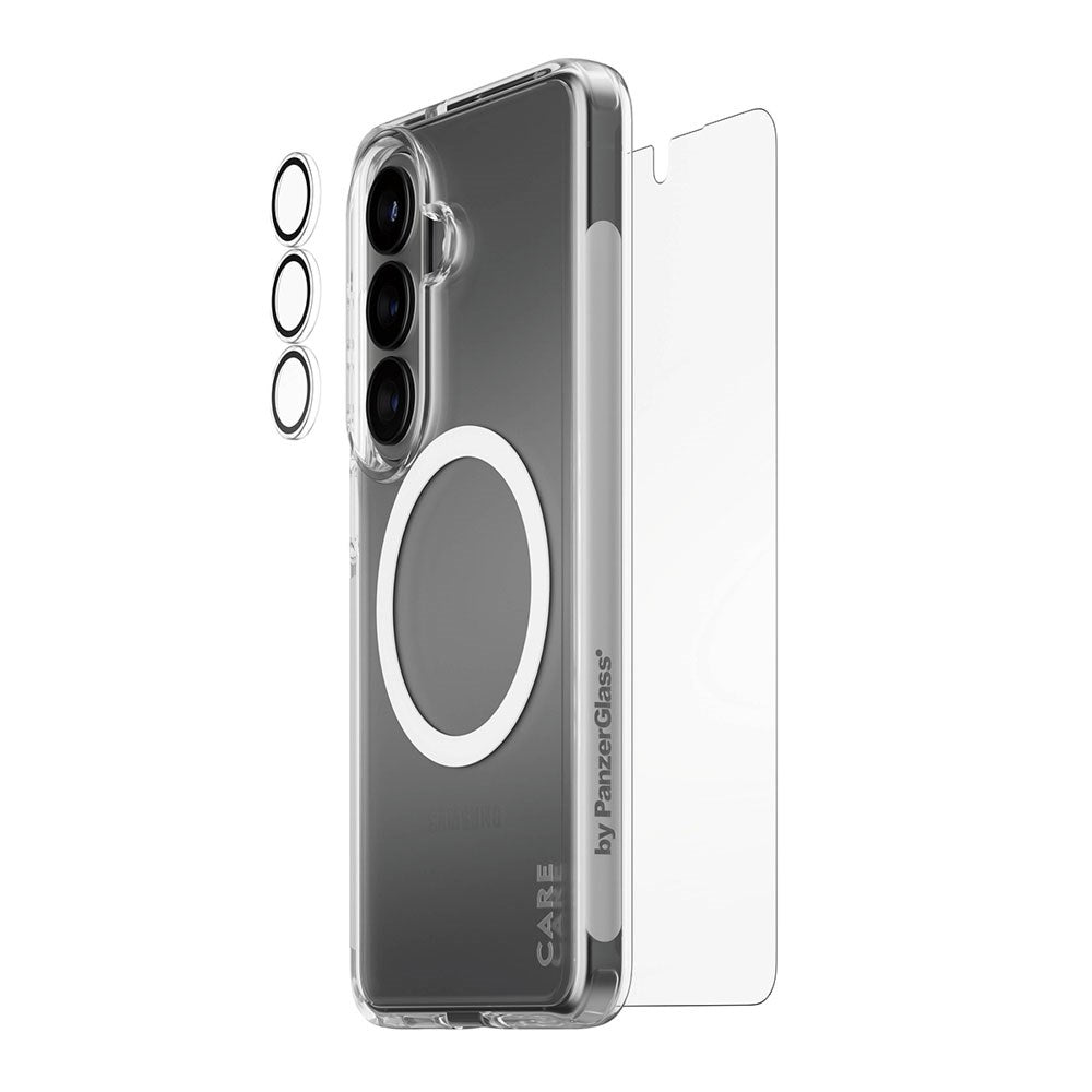 Samsung Galaxy S26 Urban Combat 3-in-1 Bundle m. Cover / Skærmbeskyttelse / Kamerabeskyttelse - Qi Kompatibel - Gennemsigtig