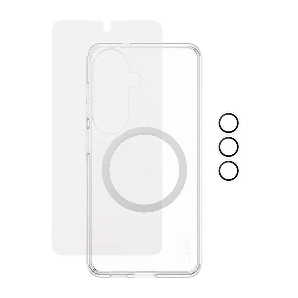 Samsung Galaxy S26 Urban Combat 3-in-1 Bundle m. Cover / Skærmbeskyttelse / Kamerabeskyttelse - Qi Kompatibel - Gennemsigtig