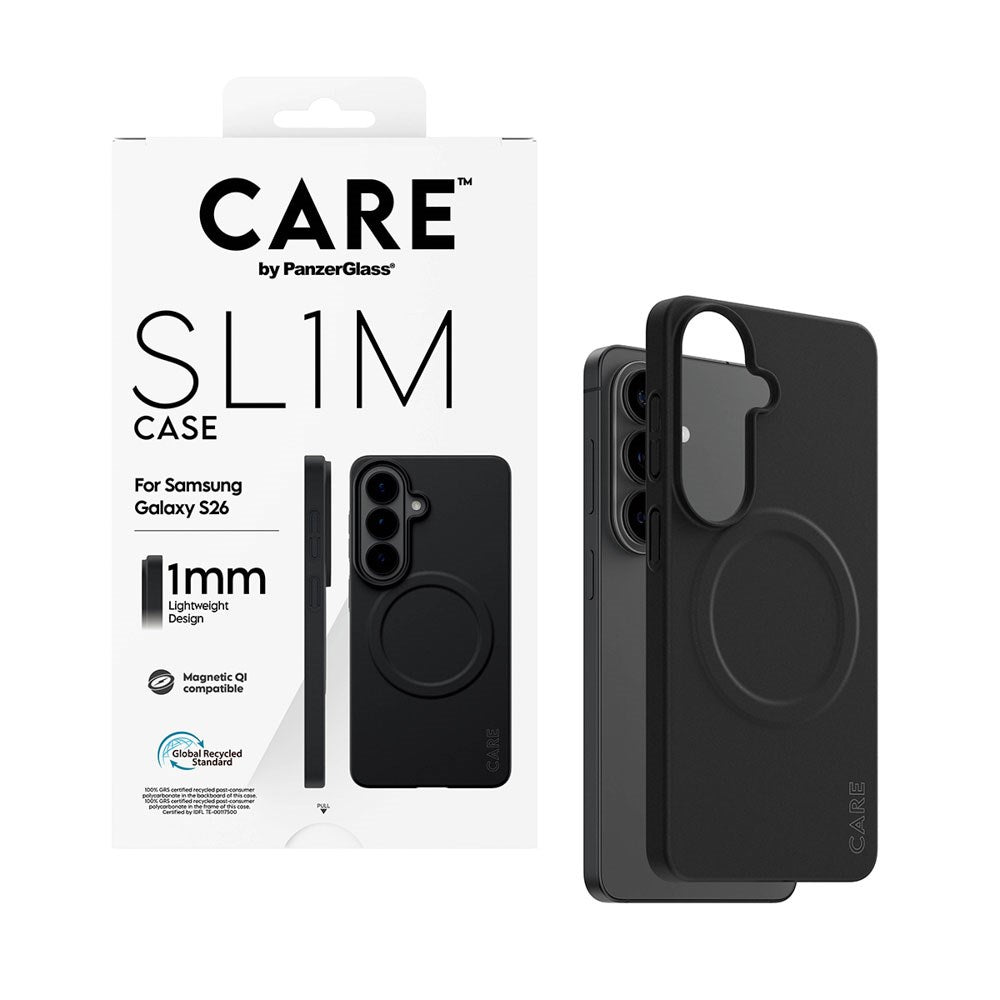 Samsung Galaxy S26 CARE by PanzerGlass SL1M Case - Sort