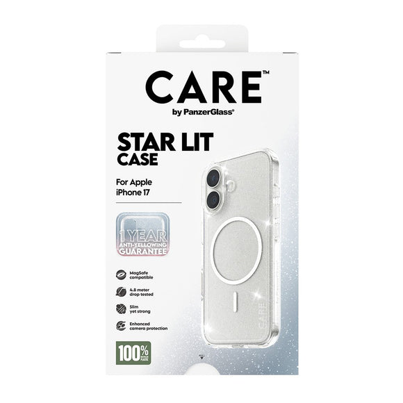 CARE by PanzerGlass iPhone 17 FLAGSHIP Urban Explorer Case - MagSafe Kompatibel - Transparent / Star Lit