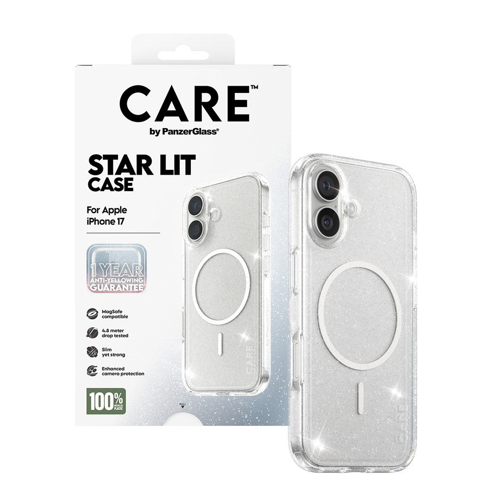 CARE by PanzerGlass iPhone 17 FLAGSHIP Urban Explorer Case - MagSafe Kompatibel - Transparent / Star Lit