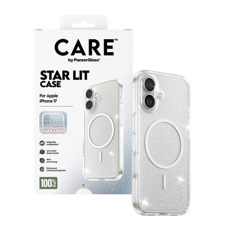 CARE by PanzerGlass iPhone 17 FLAGSHIP Urban Explorer Case - MagSafe Kompatibel - Transparent / Star Lit