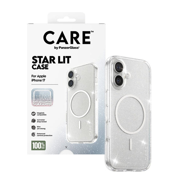 CARE by PanzerGlass iPhone 17 FLAGSHIP Urban Explorer Case - MagSafe Kompatibel - Transparent / Star Lit
