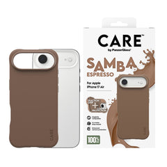CARE by PanzerGlass iPhone Air Fashionable Samba Case - MagSafe Kompatibel - Espresso