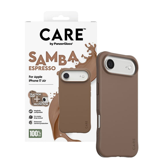 CARE by PanzerGlass iPhone Air Fashionable Samba Case - MagSafe Kompatibel - Espresso