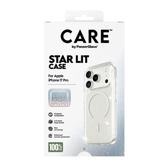 CARE by PanzerGlass iPhone 17 Pro FLAGSHIP Urban Explorer Case - MagSafe Kompatibel - Transparent / Star Lit