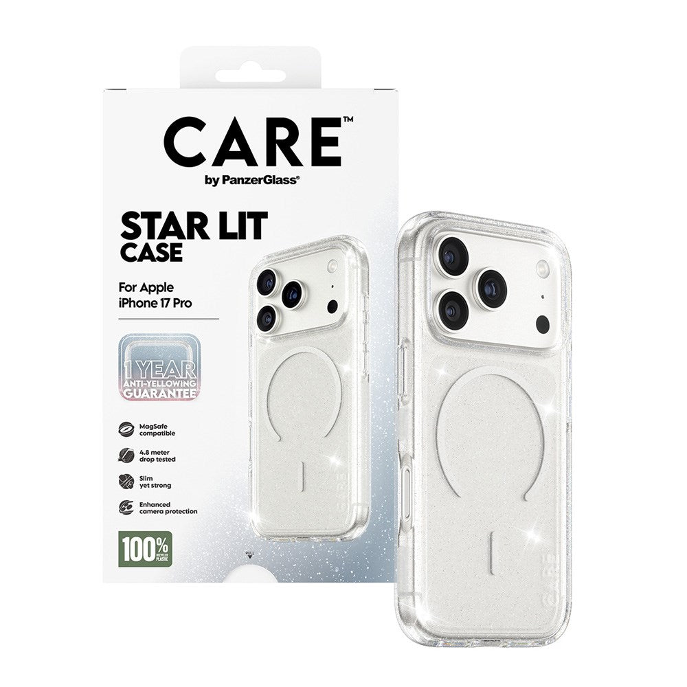 CARE by PanzerGlass iPhone 17 Pro FLAGSHIP Urban Explorer Case - MagSafe Kompatibel - Transparent / Star Lit