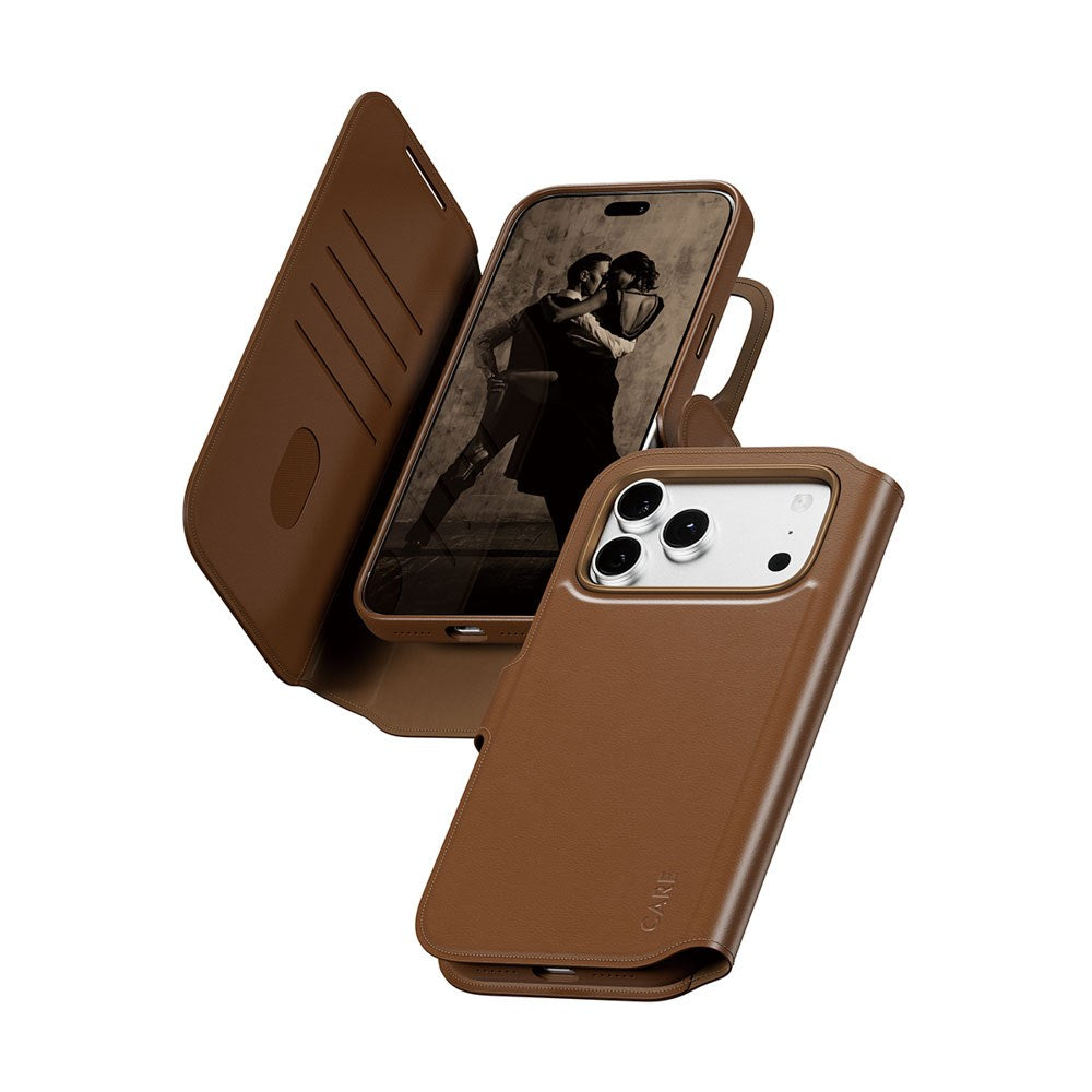iPhone 18 Pro Max  / 17 Pro Max / 17 Pro Max CARE by PanzerGlass Feature Tango 2-in-1 Cover m. Pung - MagSafe Kompatibel - Brun