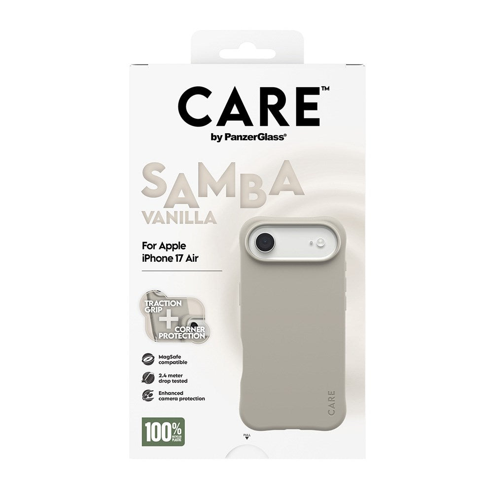 CARE by PanzerGlass iPhone Air Fashionable Samba Case - MagSafe Kompatibel - Vanilla
