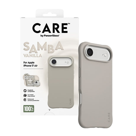CARE by PanzerGlass iPhone Air Fashionable Samba Case - MagSafe Kompatibel - Vanilla