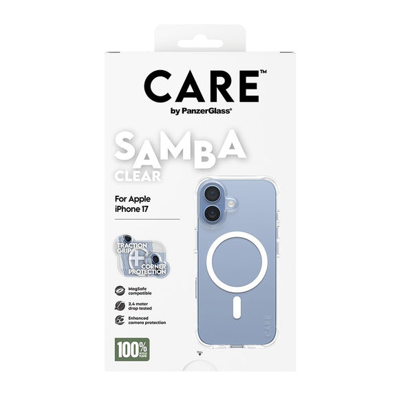 CARE by PanzerGlass iPhone 17 Fashionable Samba Case - MagSafe Kompatibel - Transparent