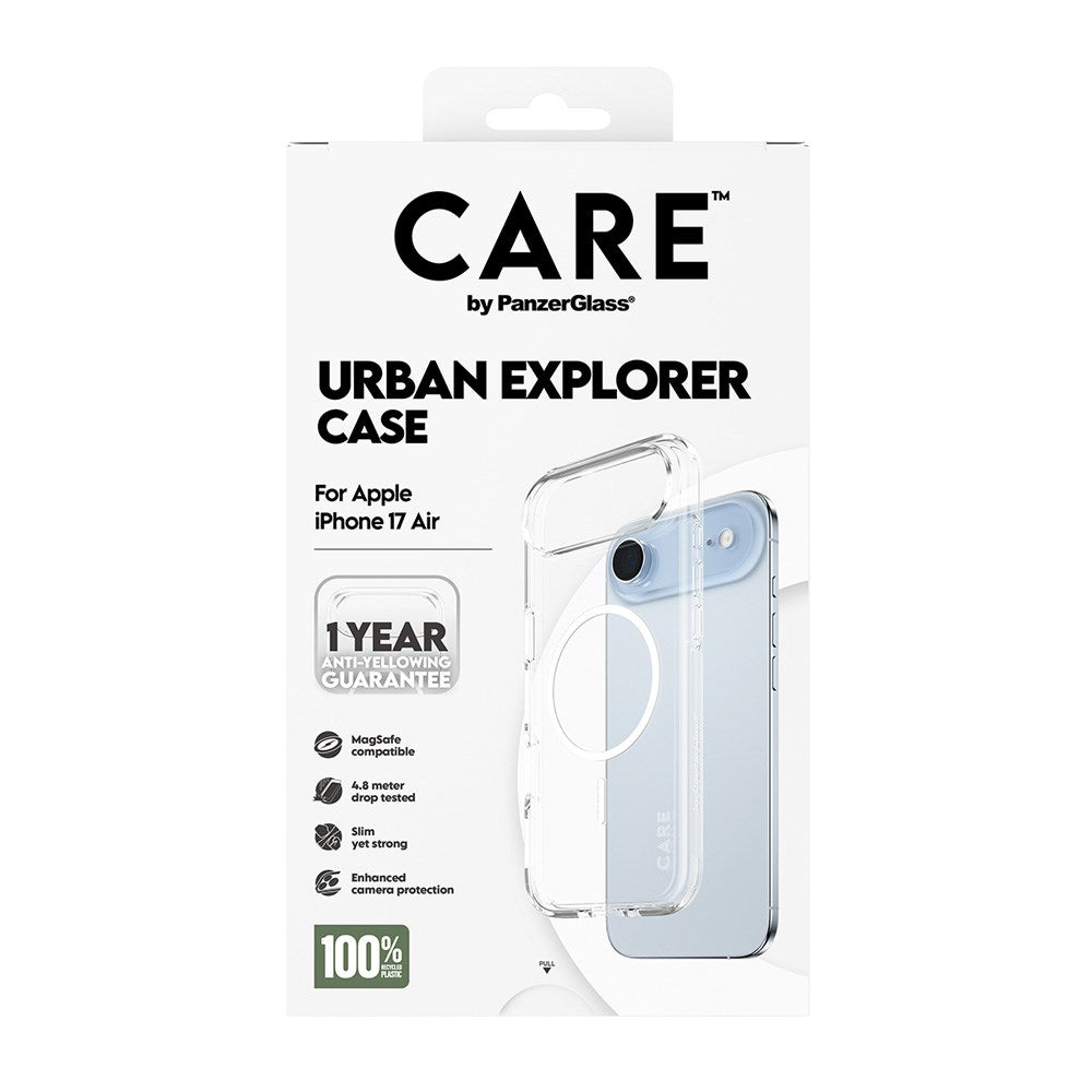 CARE by PanzerGlass iPhone Air FLAGSHIP Urban Explorer Case - MagSafe Kompatibel - Transparent