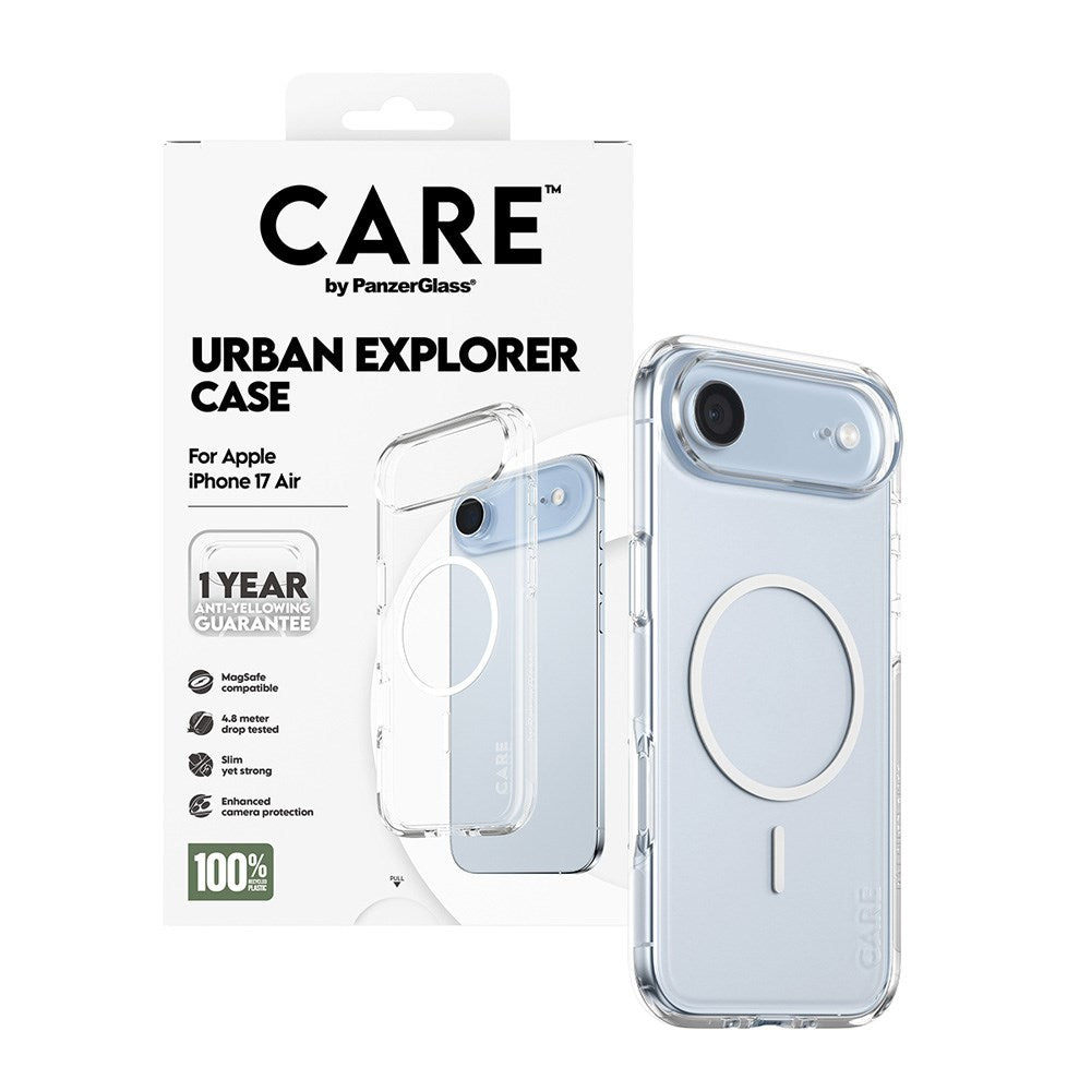 CARE by PanzerGlass iPhone Air FLAGSHIP Urban Explorer Case - MagSafe Kompatibel - Transparent