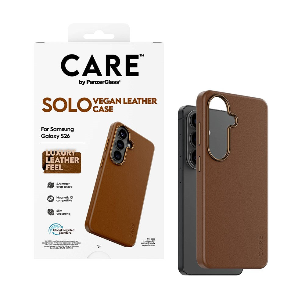 Samsung Galaxy S26 CARE by PanzerGlass SOLO Case - Brun