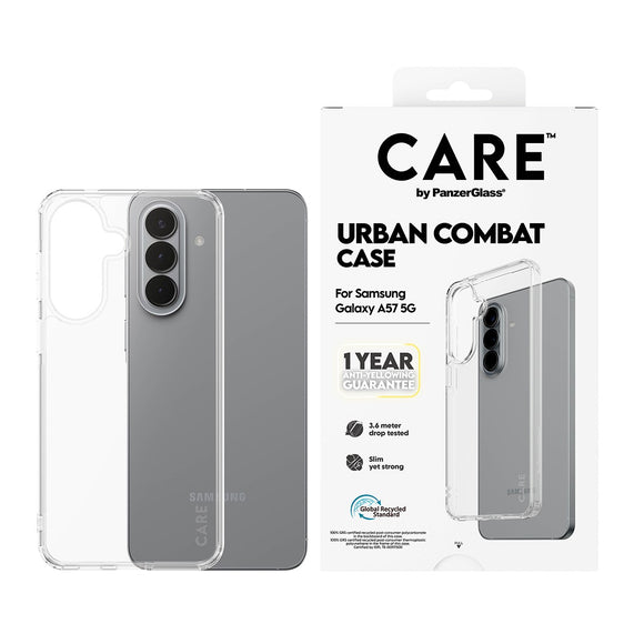 Samsung Galaxy A57 CARE by PanzerGlass Urban Combat Case - Transparent