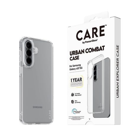 Samsung Galaxy A57 CARE by PanzerGlass Urban Combat Case - Transparent