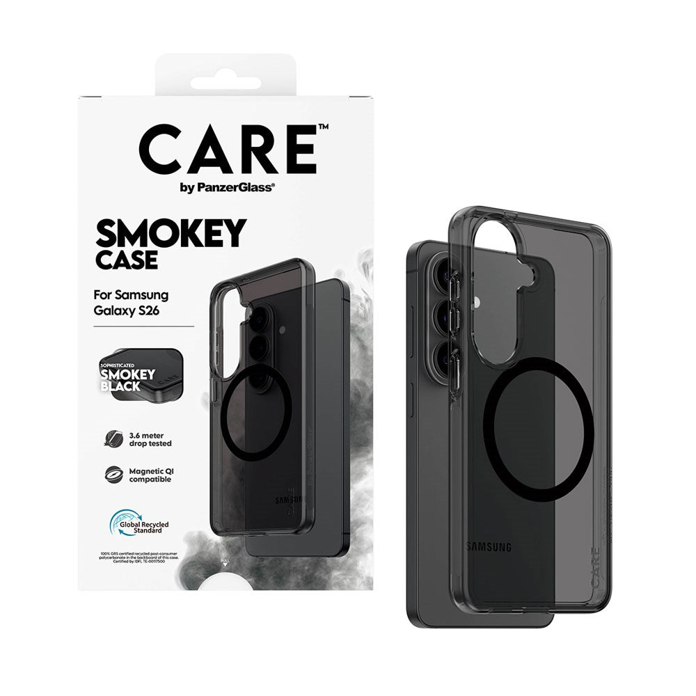 Samsung Galaxy S26 CARE by PanzerGlass Urban Explorer Case - Qi Kompatibel - Smokey Sort