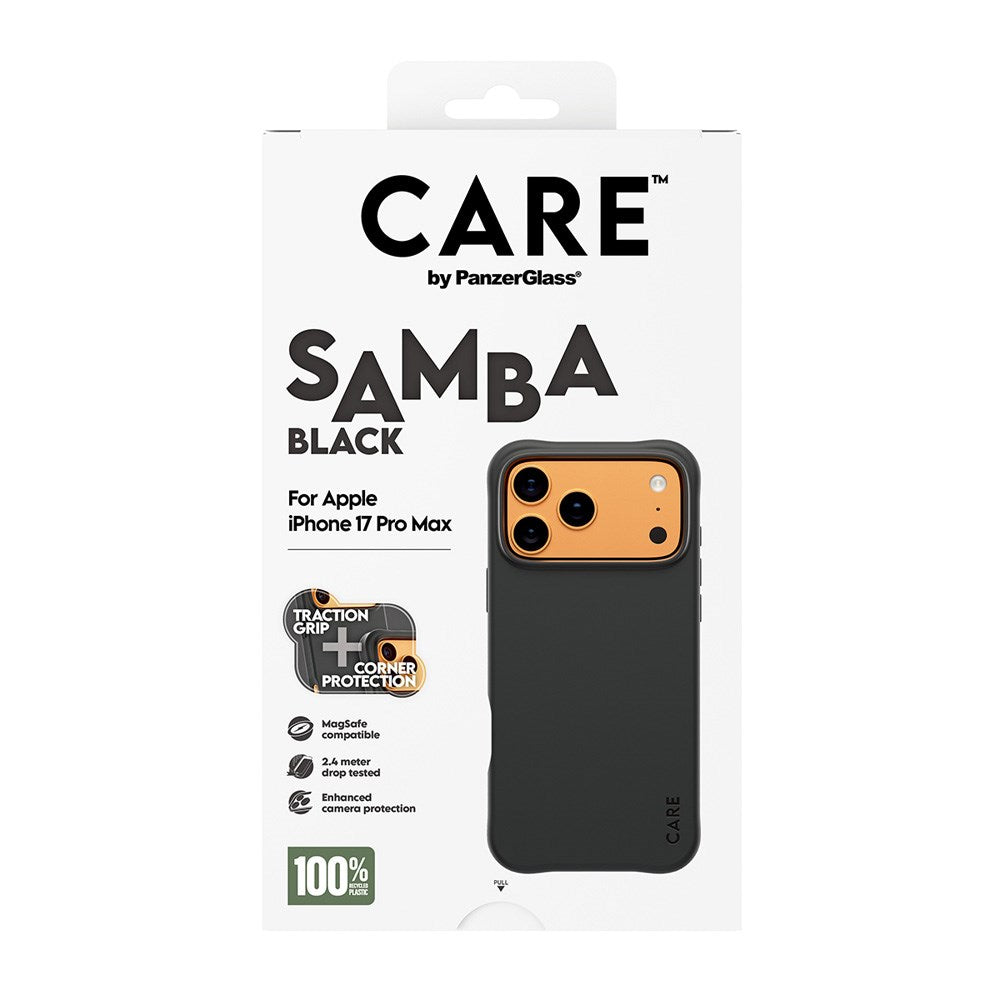 CARE by PanzerGlass iPhone 17 Pro Max Fashionable Samba Case - MagSafe Kompatibel - Black