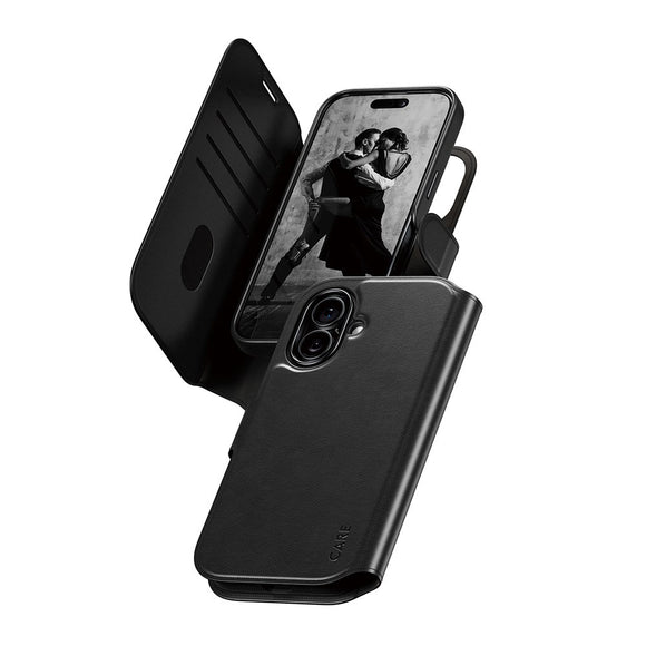 CARE by PanzerGlass iPhone 17 Feature Tango 2-in-1 Cover m. Pung - Sort