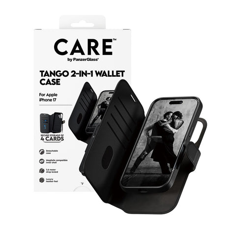 CARE by PanzerGlass iPhone 17 Feature Tango 2-in-1 Cover m. Pung - Sort