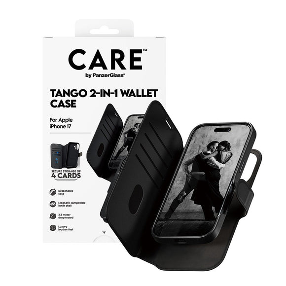 CARE by PanzerGlass iPhone 17 Feature Tango 2-in-1 Cover m. Pung - Sort