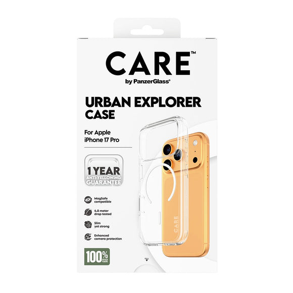 CARE by PanzerGlass iPhone 17 Pro FLAGSHIP Urban Explorer Case - MagSafe Kompatibel - Transparent