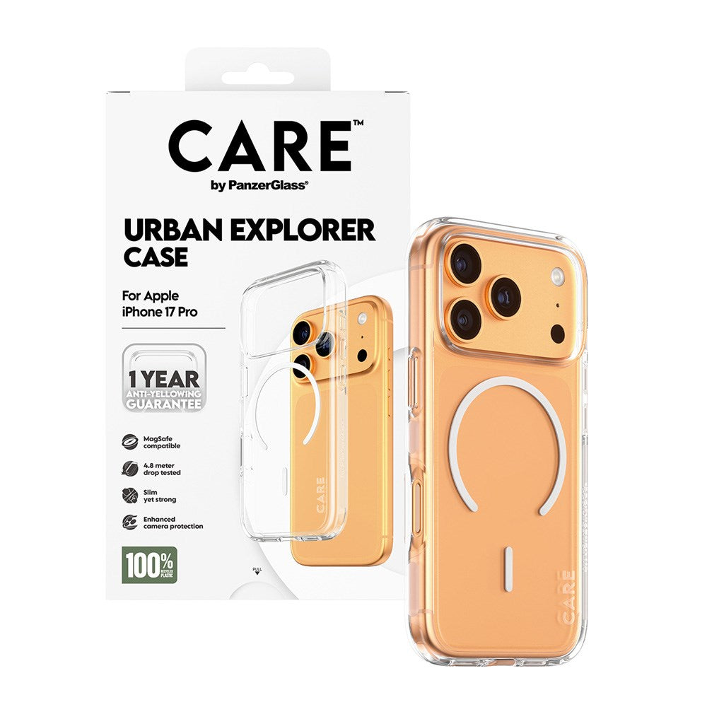 CARE by PanzerGlass iPhone 17 Pro FLAGSHIP Urban Explorer Case - MagSafe Kompatibel - Transparent