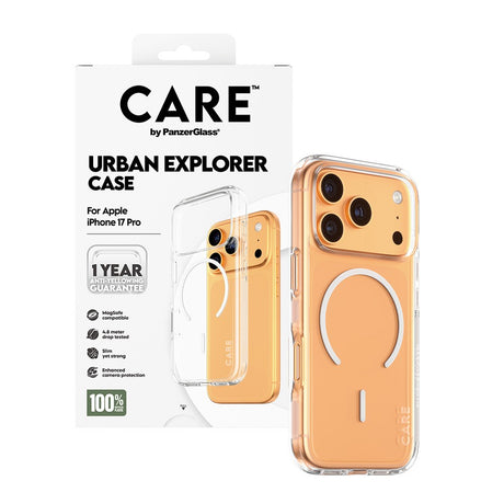 CARE by PanzerGlass iPhone 17 Pro FLAGSHIP Urban Explorer Case - MagSafe Kompatibel - Transparent