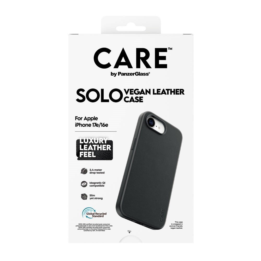 iPhone 17e / 16e CARE by PanzerGlass SOLO Case - Sort
