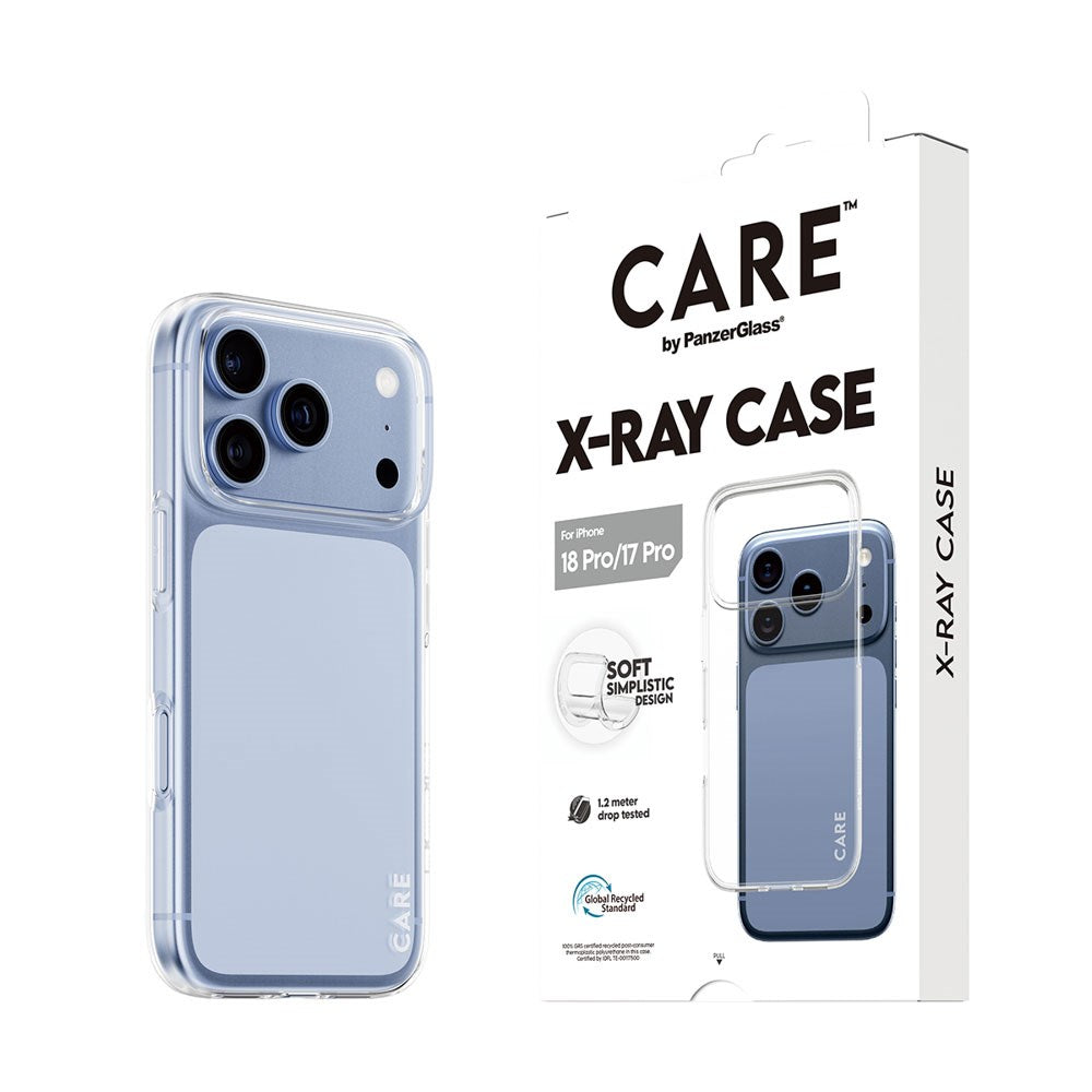 iPhone 18 Pro / 17 Pro CARE by PanzerGlass Fashionable X-Ray Soft Basic Case - Gennemsigtig