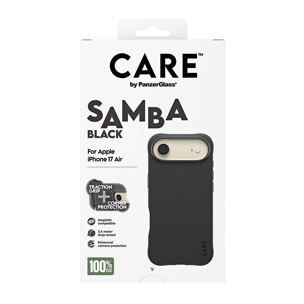 CARE by PanzerGlass iPhone Air Fashionable Samba Case - MagSafe Kompatibel - Black