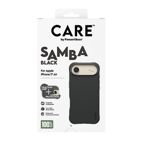 CARE by PanzerGlass iPhone Air Fashionable Samba Case - MagSafe Kompatibel - Black