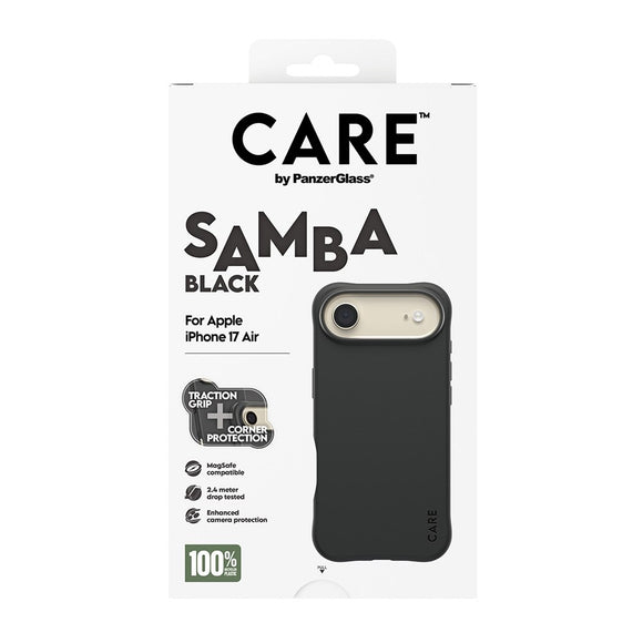 CARE by PanzerGlass iPhone Air Fashionable Samba Case - MagSafe Kompatibel - Black