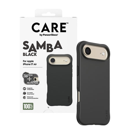 CARE by PanzerGlass iPhone Air Fashionable Samba Case - MagSafe Kompatibel - Black