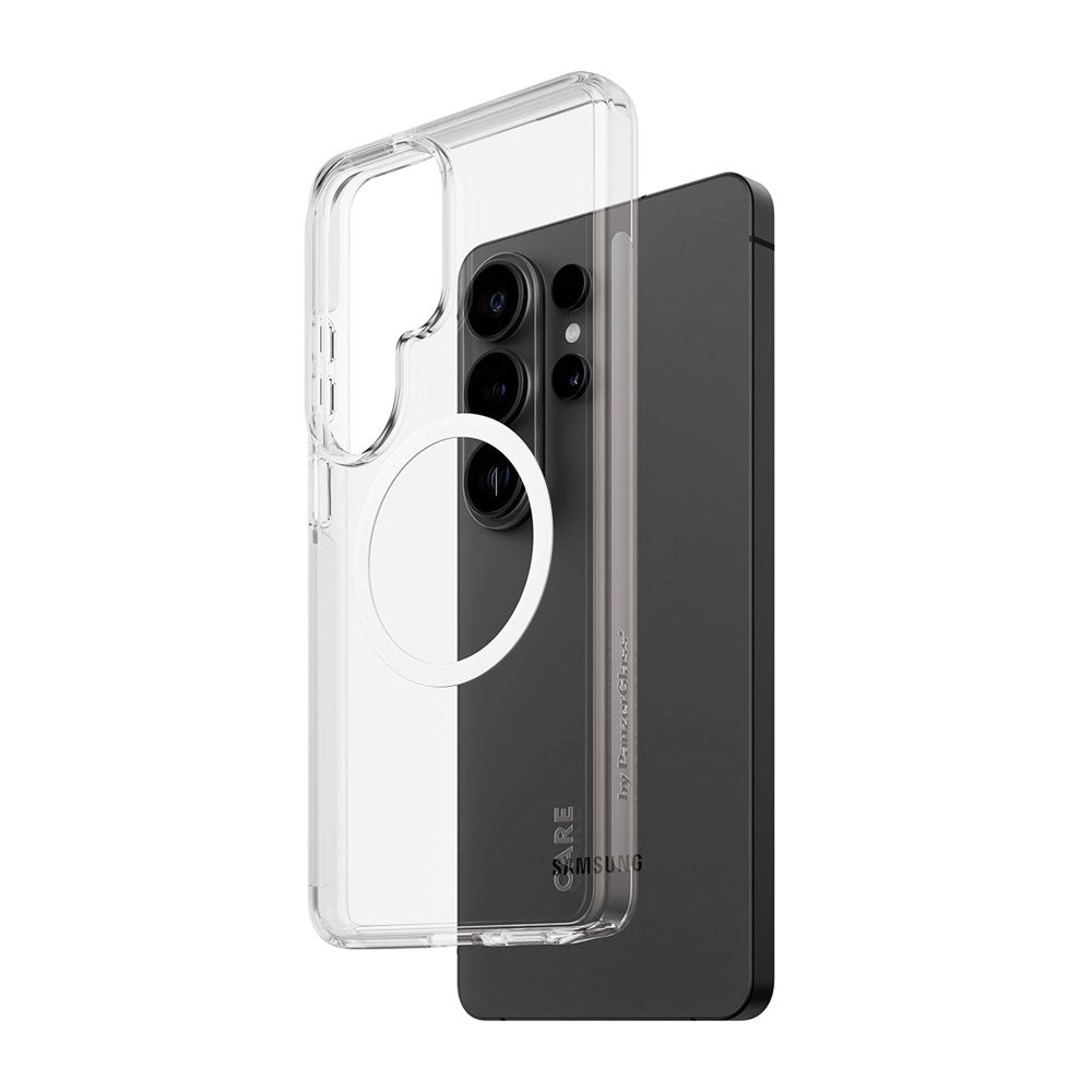 Samsung Galaxy S26 Ultra CARE by PanzerGlass Urban Explorer Case - Qi Kompatibel - Gennemsigtig / Hvid