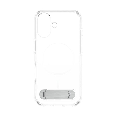 CARE by PanzerGlass iPhone 17 Feature Kickstand Case - MagSafe Kompatibel - Transparent / Silver