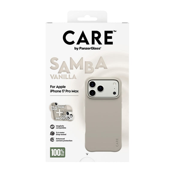 CARE by PanzerGlass iPhone 17 Pro Max Fashionable Samba Case - MagSafe Kompatibel - Vanilla