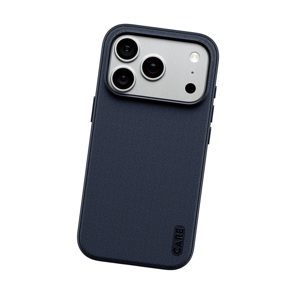 iPhone 18 Pro / 17 Pro CARE by PanzerGlass Fusion Fabric Cover - MagSafe Kompatibel - Blå