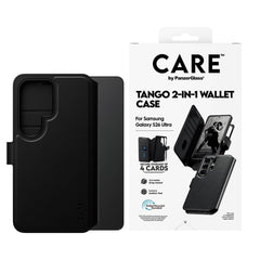 Samsung Galaxy S26 Ultra CARE by PanzerGlass Feature Tango 2-in-1 Cover m. Pung - Sort
