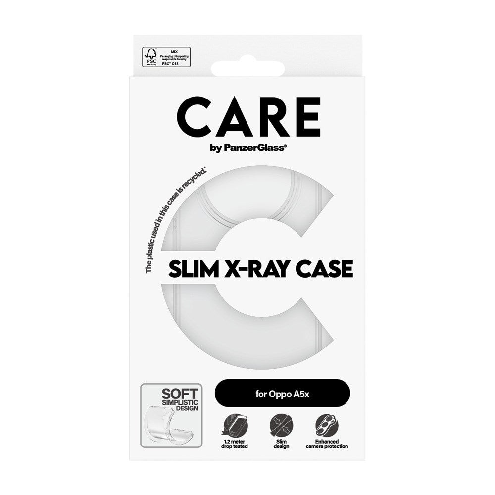 CARE by PanzerGlass OPPO A5x (4G) Fashionable Transparent X-Ray Soft Basic Case - Gennemsigtig