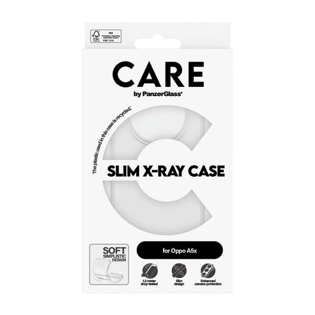 CARE by PanzerGlass OPPO A5x (4G) Fashionable Transparent X-Ray Soft Basic Case - Gennemsigtig