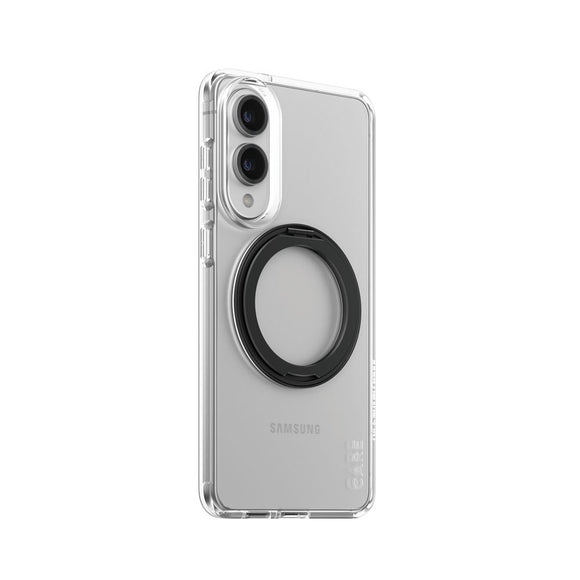 CARE by PanzerGlass Samsung Galaxy S25 Edge Feature Kickstand Case - MagSafe Kompatibel - Transparent / Black