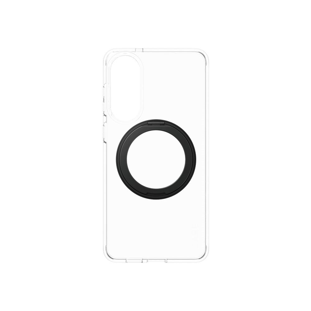 CARE by PanzerGlass Samsung Galaxy S25 Edge Feature Kickstand Case - MagSafe Kompatibel - Transparent / Black