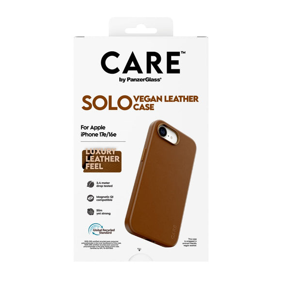 iPhone 17e / 16e CARE by PanzerGlass SOLO Case - Brun