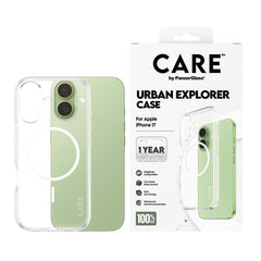 CARE by PanzerGlass iPhone 17 FLAGSHIP Urban Explorer Case - MagSafe Kompatibel - Transparent
