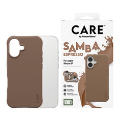 CARE by PanzerGlass iPhone 17 Fashionable Samba Case - MagSafe Kompatibel - Espresso
